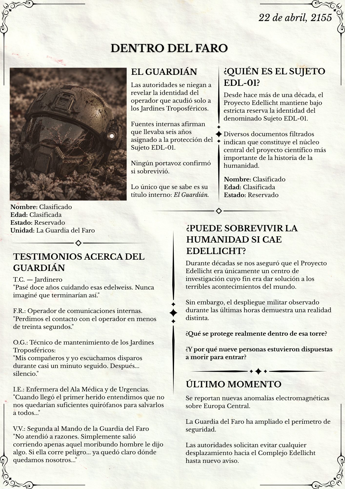 El Heraldo de Ginebra: la noche de las cuerdas largas