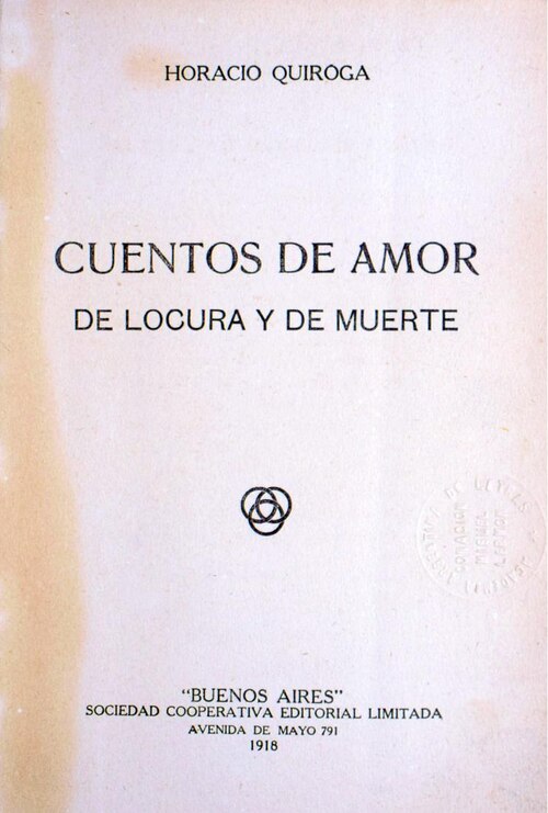 Portada de Cuentos de amor de locura y de muerte