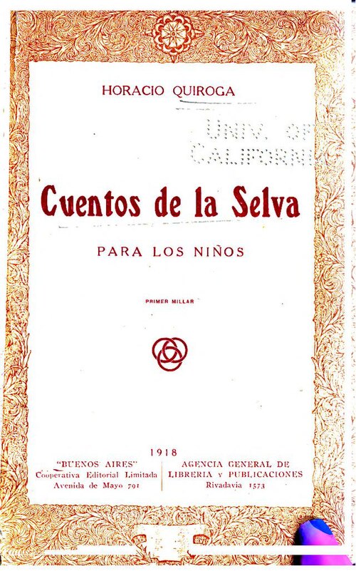 Portada de Cuentos de la selva